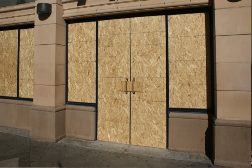 Boarding Up in Marylebone, Mayfair, W1